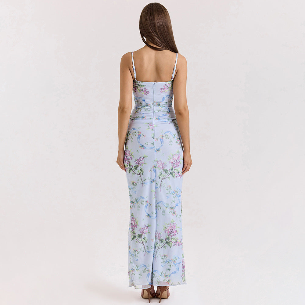 Robe Fleurie & Bleu Ciel