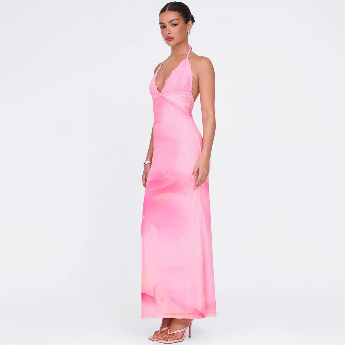 Robe Rose & Longue
