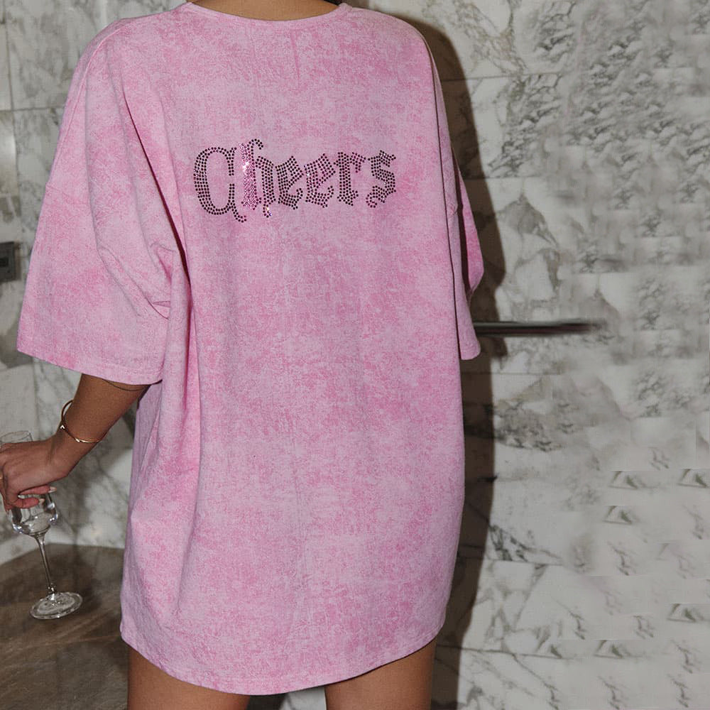 T-shirt Rose & Strass